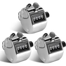 Compteur Manuel 4 Chiffres Compteur De Passage Pour Compteur De Personnes, Sport De Golf, École Des Formateurs, 3pcs
