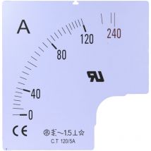 Compteur, Rs Pro 60A pour Ampèremètre à panneau analogique 96 x 96 ( Prix pour 1 )