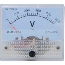 Ahlsen - voltmètre analogique, voltmètre mécanique dc, plage 0-500V, testeur de tension, détecteur, panneau de mesure