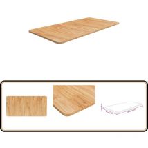 Comptoir de salle de bain Marron clair 100x50x1,5cm Bois traité - Comptoir Salle De Bain - Dessus De Table - Bois Chêne - Meuble Salle De Bain