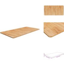 Comptoir de salle de bain Marron clair 100x50x1,5cm Bois traité - Comptoir Salle De Bain - Dessus De Table - Bois Chêne - Meuble Salle De Bain