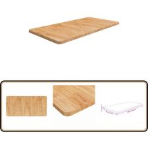 Comptoir de salle de bain Marron clair 100x50x2,5cm Bois traité - Comptoir Salle De Bain - Dessus De Table - Bois Chêne - Meuble Salle De Bain