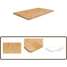 Comptoir de salle de bain Marron clair 100x60x2,5cm Bois traité - Comptoir Salle De Bain - Dessus De Table - Bois Chêne - Meuble Salle De Bain