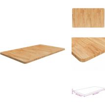 Comptoir de salle de bain Marron clair 100x60x2,5cm Bois traité - Comptoir Salle De Bain - Dessus De Table - Bois Chêne - Meuble Salle De Bain