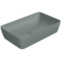 Gsi - Comptoir Nubes Lavabo En Céramique 60x38cm, Agave Mat