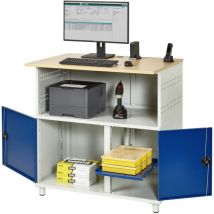 Certeo - Rau Computer-tisch Ohne Monitorengehäuse Stationär Bxtxh 1100x800x1100mm
