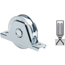 Ruota per cancelli gola a 'u' art.337 ø 100 (100s) h.gola 9,5 mm