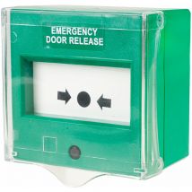 Comus - CP54SGSC Resettable Green Emergency Door Release Point W/Cover