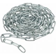 Rundstahlkette 4mm x 5m Material Stahl verzinkt Gliederketten - Conacord