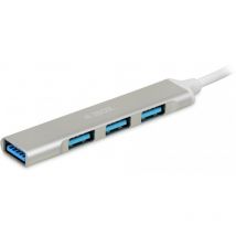 iBOX HUB I-BOX 4-PORT, USB3.0+ USB 2.0, SLIM - Hub - USB 2.0 (IUH3FAS)