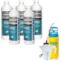 Stein-reiniger.de - Concentré d'élimination des dépôts verts 5x 1 litre set
