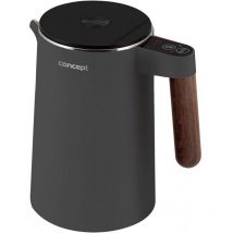 Concept - Norwood RK3305 bouilloire en acier inoxydable avec contrôle de la température fonction keep warm 1.5L 1850-2200W gris foncé