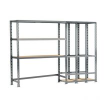 Modulo Storage - Concept rangement de garage modulö - longueur 255 cm - 5 plateaux