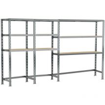 Modulo Storage - Concept rangement de garage - longueur 290 cm - 9 plateaux