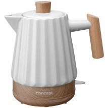 Concept - RK0090 Bouilloire électrique en céramique 1,5 l Blanc