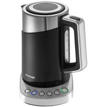 Concept - Wasserkocher, Volumen 1,7 l, mit Temperaturregelung, 2200 W, schwarz rk3171