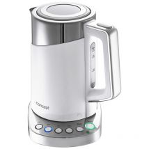 Concept - Wasserkocher, Volumen 1,7 L, Mit Temperaturregelung, 2200 W, Weiß Rk3170