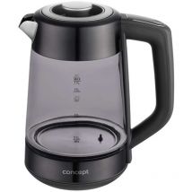 Wasserkocher, Volumen 1,7 L, Mit Temperaturregelung, Schwarz Rk4195 - Concept