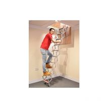 Bps Access Solutions - Concertina Loft Ladder, Size 12ft