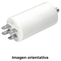 Condensador Mka, 15Uf/5%, 450V, 40x70, con espiga M8 y faston doble 63001
