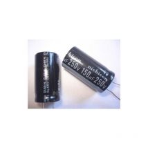 Elite - Condensador Electrolitico 150uF 250Vdc Medidas 12,5x45mm Radial