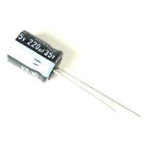 Topmay - Condensador Electrolitico 220uF 35Vdc Medidas 8x12mm Radial