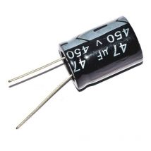 Elite - Condensador Electrolitico 47uF 450Vdc Medidas 18x25mm Radial