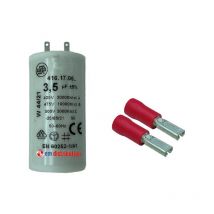Ducati Energia - Condensateur 3,5μF avec fiches d'adaptation pour moteur de volet roulant Bubendorff