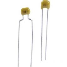 CT4-0805Y224M500C1 Condensateur céramique tht 220 nF 50 v 20 % (l x h) 4.2 mm x 25 mm 1 pc(s) S468681 - Tancap