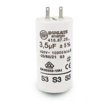 Store Menuiserie - Condensateur, 3,5 uF, Cosses, pour Moteur de Volet roulant, Condensateur Universel