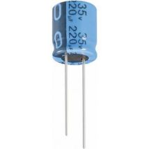 Ecr1vpt222mff751625 Condensateur Électrolytique Sortie Radiale 7.5 Mm 2200 Μf 35 V 20 % (ø X H) 16 Mm X 25 Mm 1 Pc(s) W18597 - Jianghai