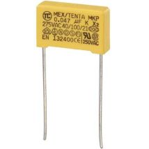 TRU COMPONENTS MKP-X2 1 pc(s) Condensateur anti-parasite MKP-X2 sortie radiale 0.068 μF 275 V/AC 10 % 15 mm (L x l x H) 18 x 5 x 11 mm S882291