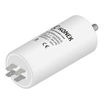 Konek - Condensateur Moteur de travail 55uf 450vac Faston 55x120mm M8 12ag0010 Ct55mf450v/faston