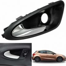 Conducteur Poignée pour Seat Ibiza 6J 6J1837113A Chromée Poignée de Porte Intérieure de Voiture Avant Gauche pour Ibiza 2009-2017 Debuns
