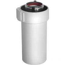 Ubbink - Rolux Gas ø 60/100mm alu/PVC conducto de humos, longitud 1000mm