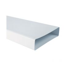 Conducto plano rectangular blanco 55x110x1000 55x110x1000