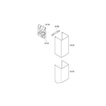 Conduit d aeration superieur rep 0119 pour hotte Bosch