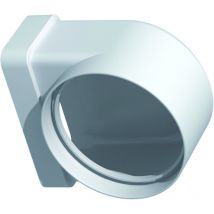 Coude plat pvc rigide - rectangulaire 55 x 220 mm vers rond 125 mm