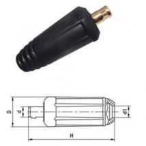 Conector Aereo Macho 50-70 para Cable Soldar Manguera Soldadura 400A