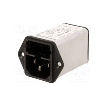 Schurter - Conector Alimentacion Macho Ac 10amp Con Filtro De Red 4301-5005