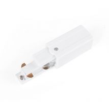 Conector Alimentador Para Carril Trifásico De Superficie - - Blanco