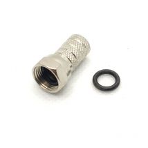 Krang - Conector f Macho Coaxial 6,6mm Con Arandela Goma