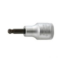 Conector de artornillado 1/2'' con cabeza esférica, para Tornillo femenino - hexagonal, lado e/planos : 6 mm, Largo 60 mm