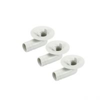Conector de manguera de drenaje de aire acondicionado, codo de tubo de 17 mm, accesorio de repuesto para minisplit de ventana, beige, paquete de 3