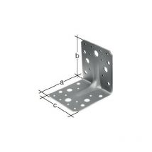 Alberts - Conector en ángulo de alta resistencia 70x70xmm número de orificios 2/16 S.2.5mm gah (Por 50)