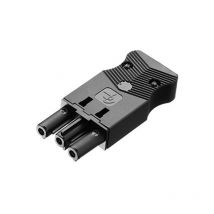 Mmconecta - Conector Hembra aéreo de 3 polos de Blanco