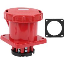 Ej.life - Conector industrial filfeel de 5 pines, 380-415 v, 63 a, recto, para agricultura, 3P+N+E, trifásico, de cinco hilos, para exteriores,