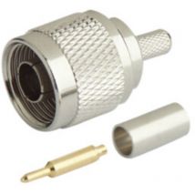 Conector N macho para cable RG-58/U – Adaptador de baja tensión – 0-11 GHz – 1.500 VRMS máx