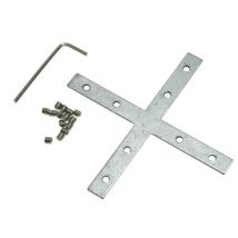 Conector Plano en x para Perfil - Iluminashop