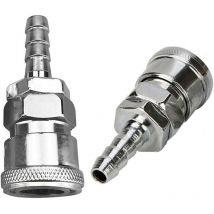 Qiyao - Conector rápido de aire comprimido Conectores rápidos de manguera de aire Acoplador de compresor Conector neumático Conector de compresor